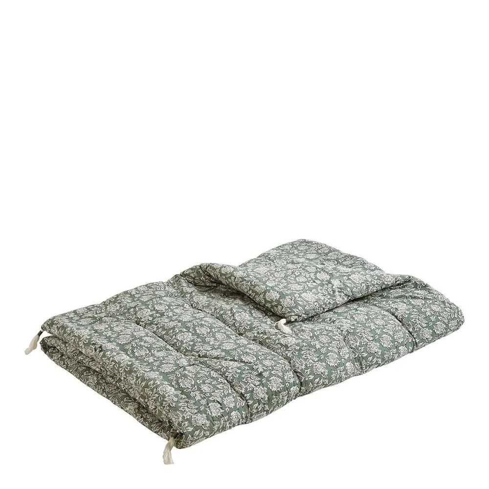 Eden cotton futon - celadon - 180 x 80 cm